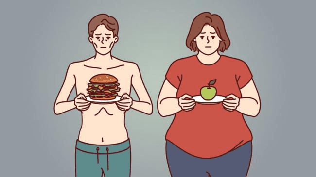 Zaburzenia odżywiania na prostym schemacie.